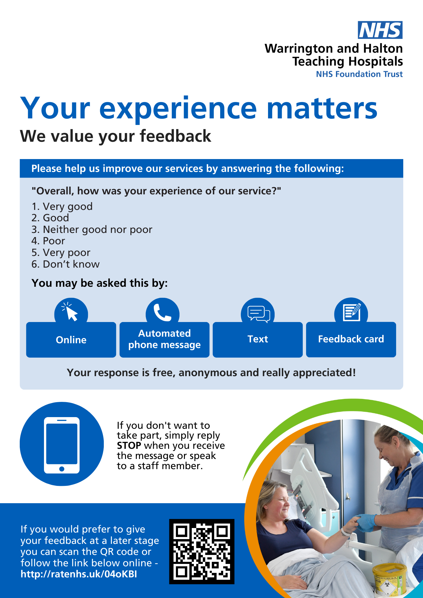 Image of your experience matters poster
