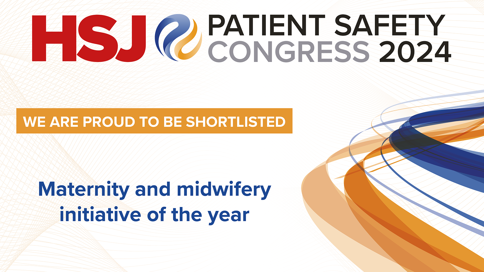 HSJ Patient Safety Awards logo and header image.