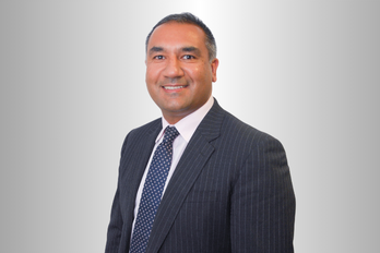 New chief executive of Warrington and Halton Teaching Hospitals (WHH) Nikhil Khashu.