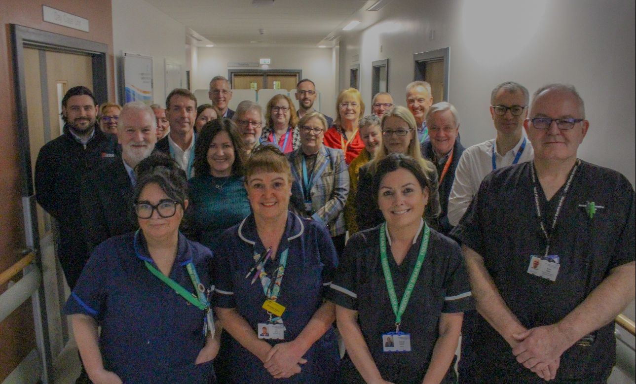 Group photo of staff and Governors attending the day case unit opening.