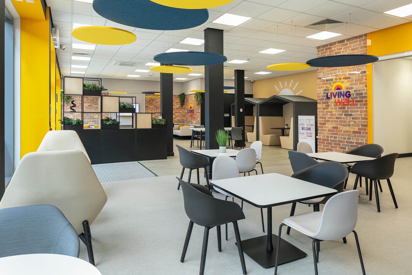 Photo of inside the Living Well Hub