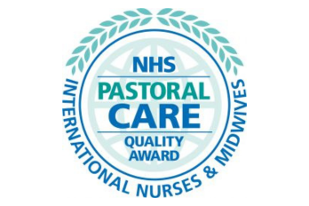 NHS Pastoral Care Quality Award logo.