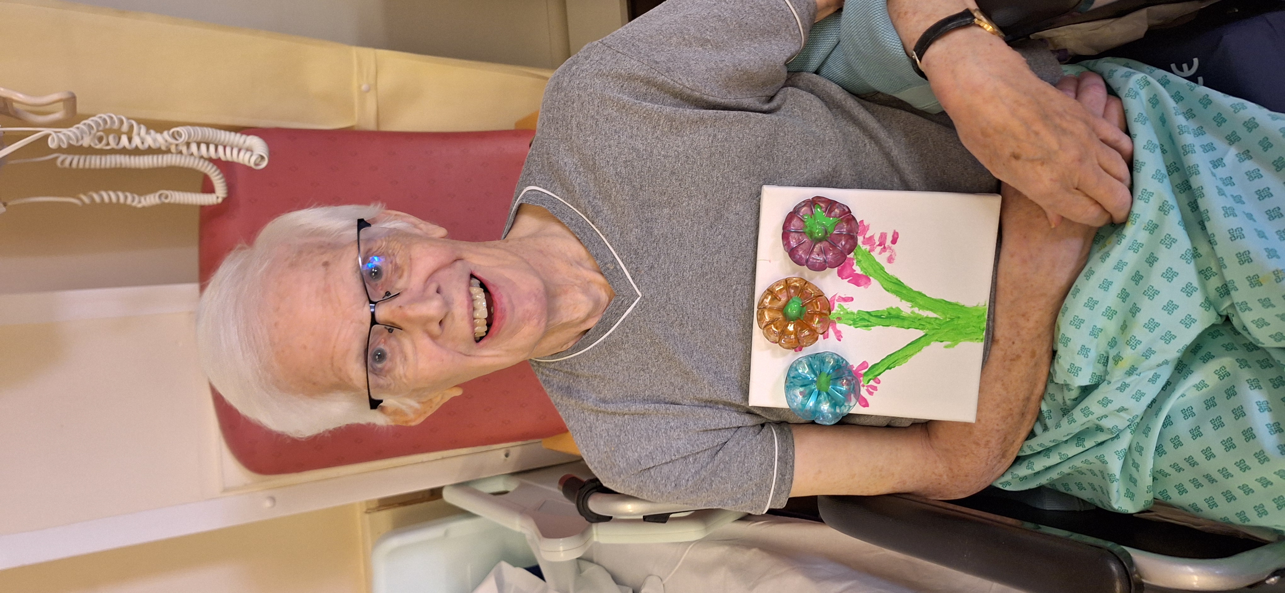 Photo of Wilfred Whelan, a patient who attends the art group