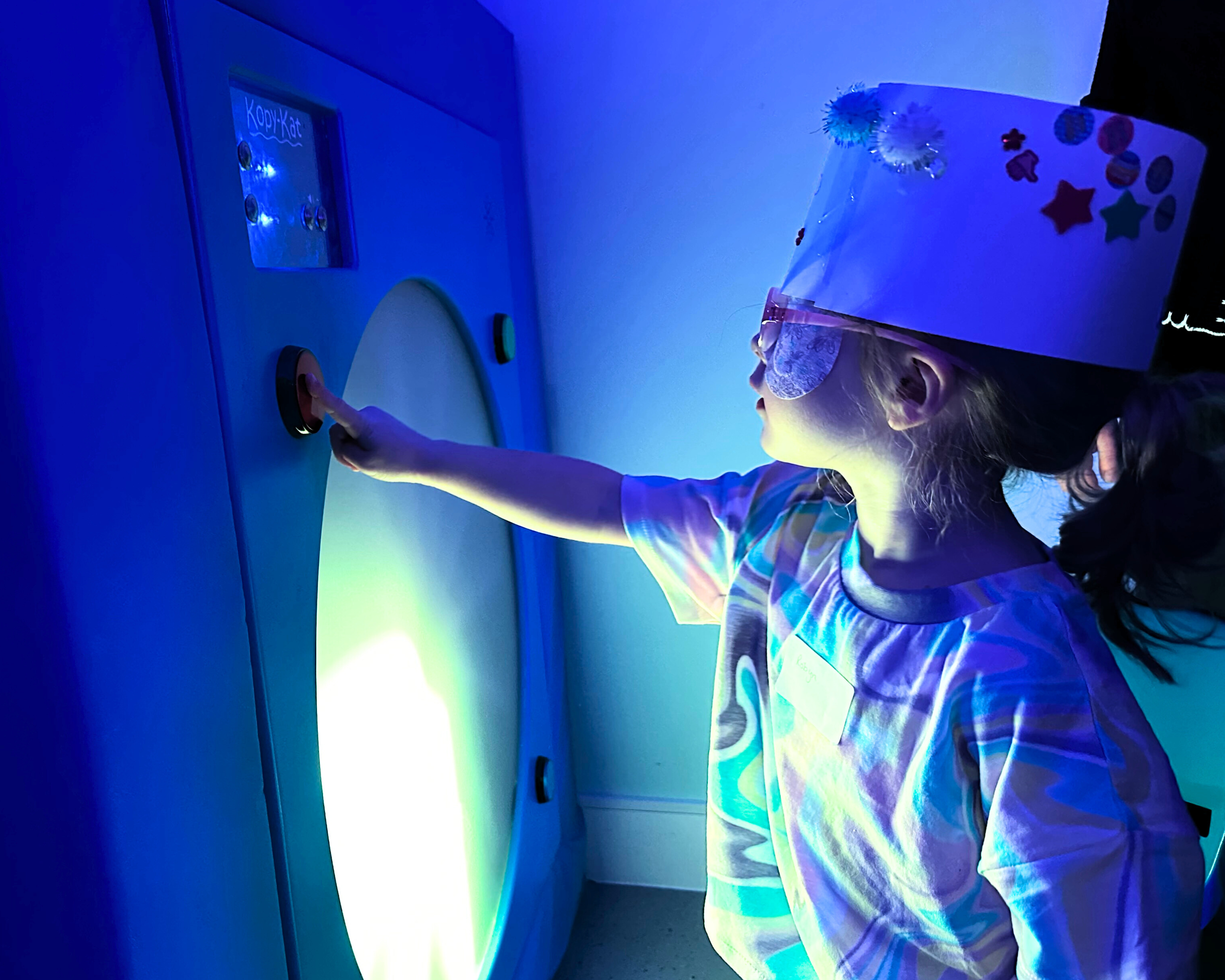 Robyn Young in sensory room