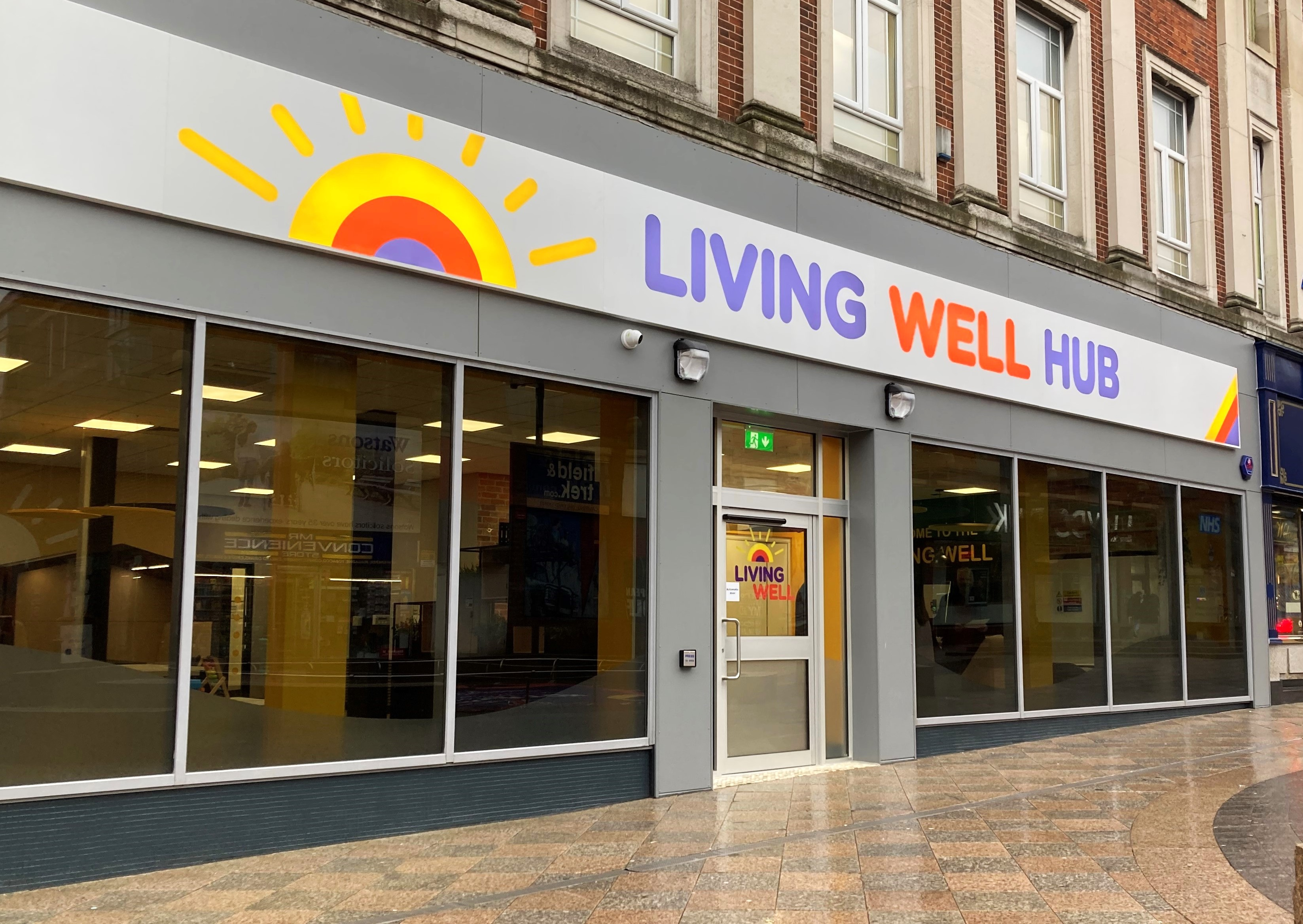 Living Well Hub front entrance